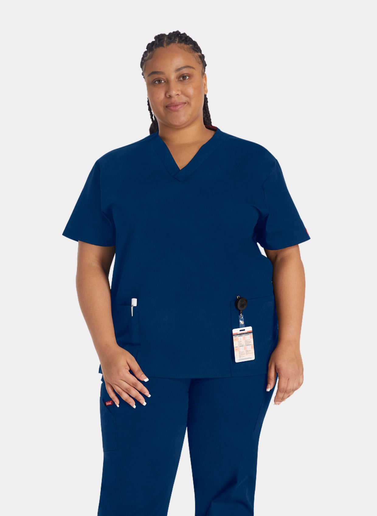 Blouse médicale femme Dickies EDS col en V bleu marine 