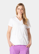 Blouse médicale femme HappyFit Lily Blanc