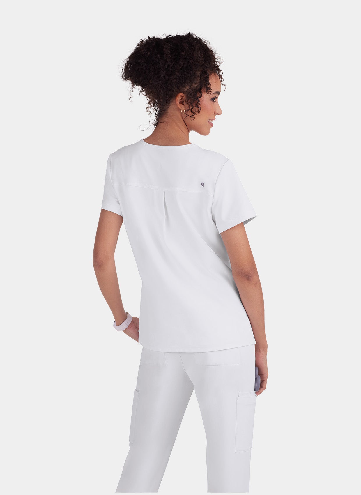 Blouse médicale femme Koi Cureology Aura - Blanc - dos