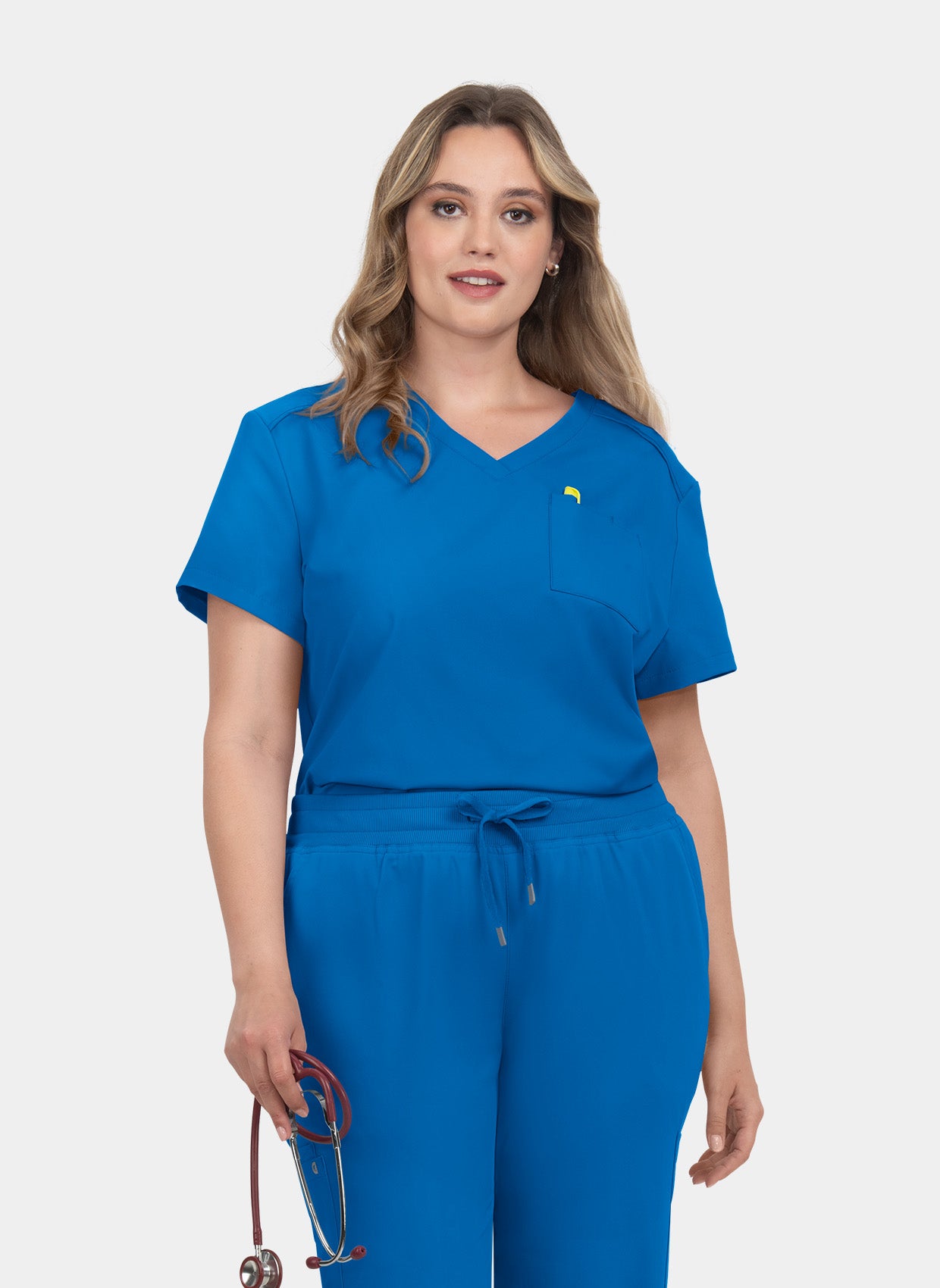 Blouse médicale femme Koi Cureology Aura - Bleu roi