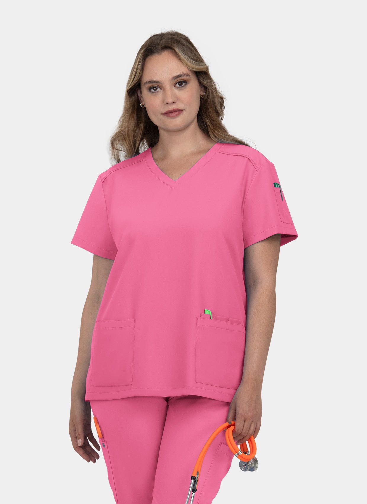 Blouse medicale rose sale