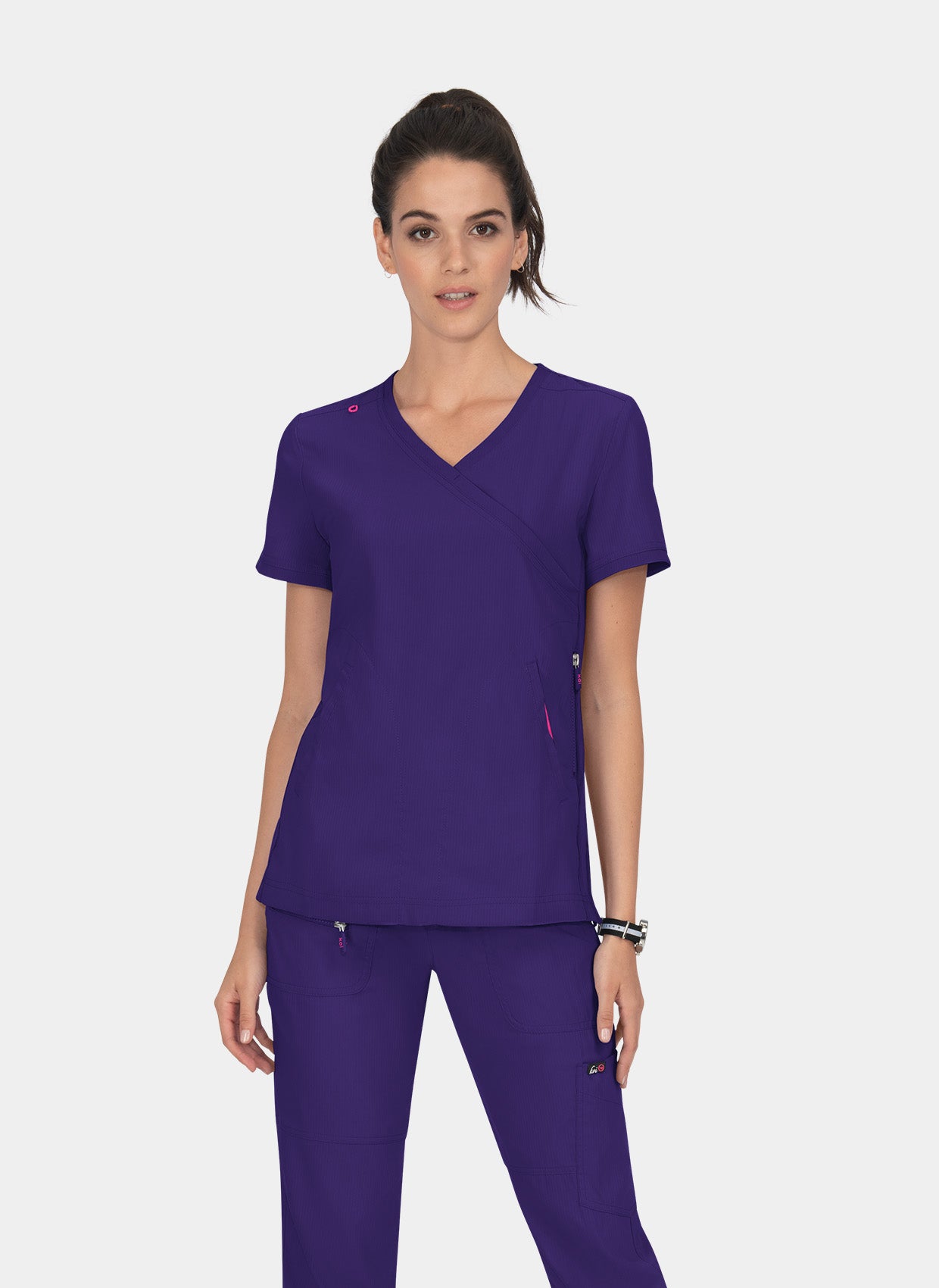 Blouse médicale femme Koi Lite Philosophie raisin