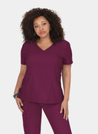 Blouse médicale femme Koi Lite Philosophie bordeaux