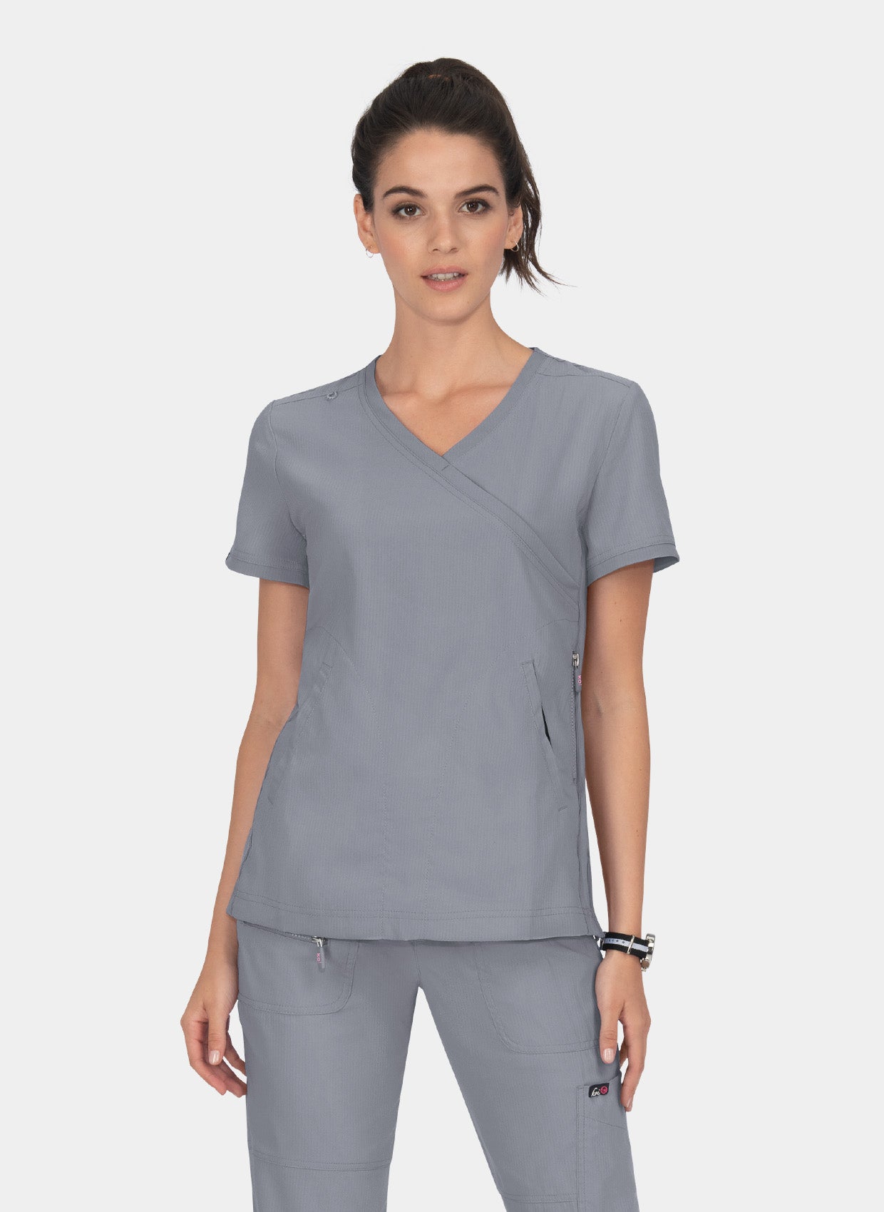 Blouse médicale femme Koi Lite Philosophie gris acier