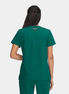 Blouse médicale femme Koi Next Gen Agitation et passion - Vert forêt - dos