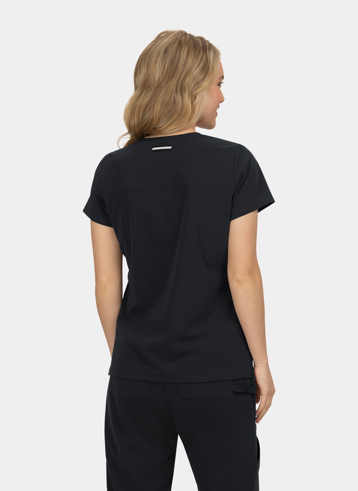 Blouse médicale femme Koi Next Gen Agitation et passion noir dos