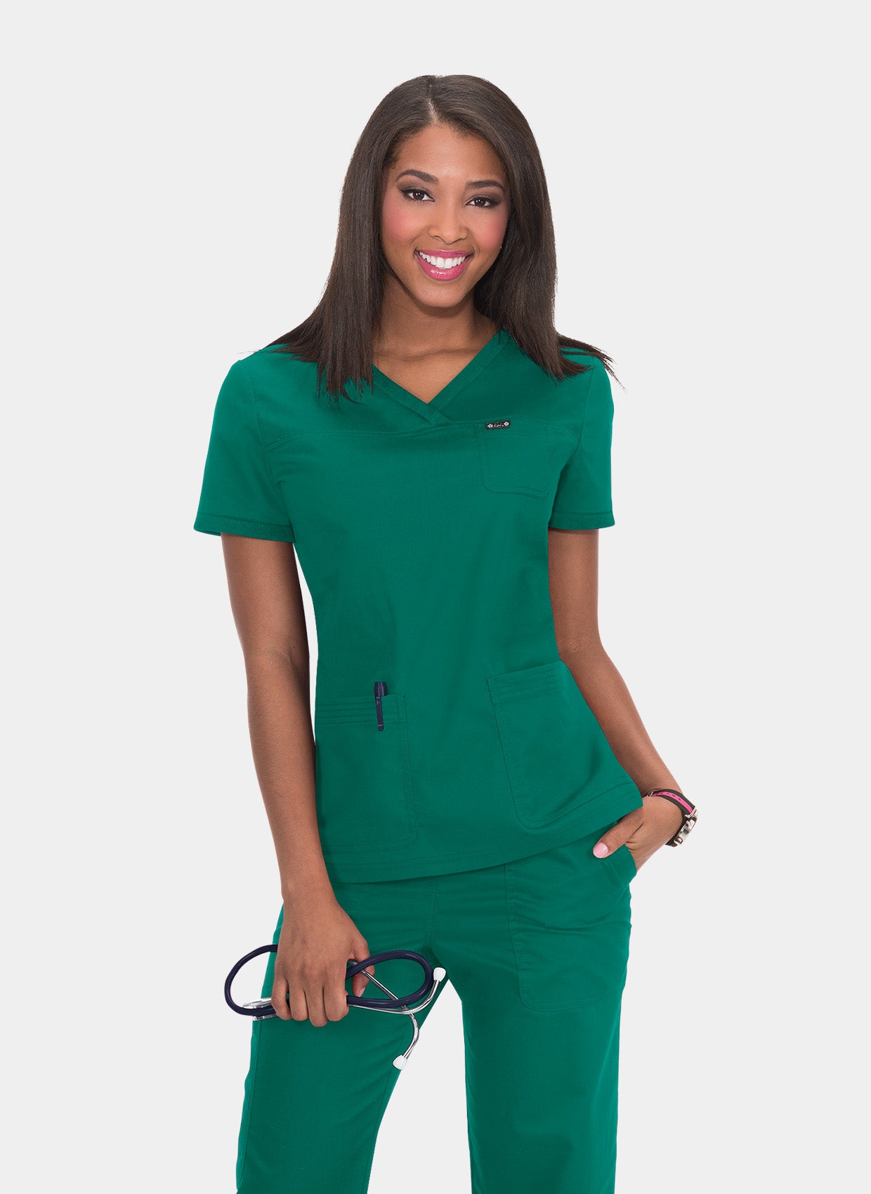 Blouse médicale femme Koi Nicole - Vert forêt