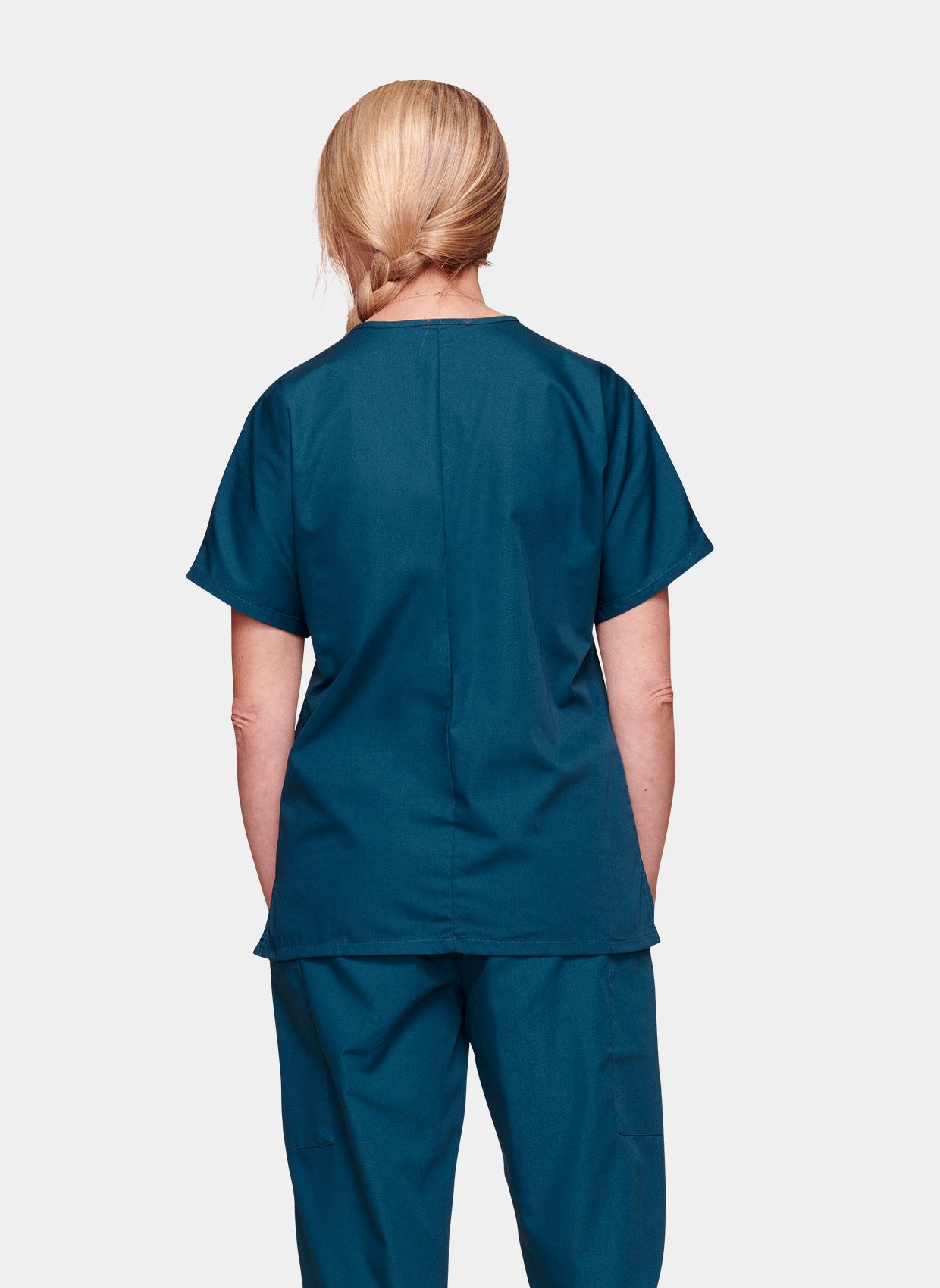 Blouse médicale unisexe Cherokee Classique bleu caraibes dos