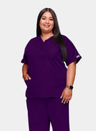 Blouse médicale unisexe Cherokee Classique aubergine