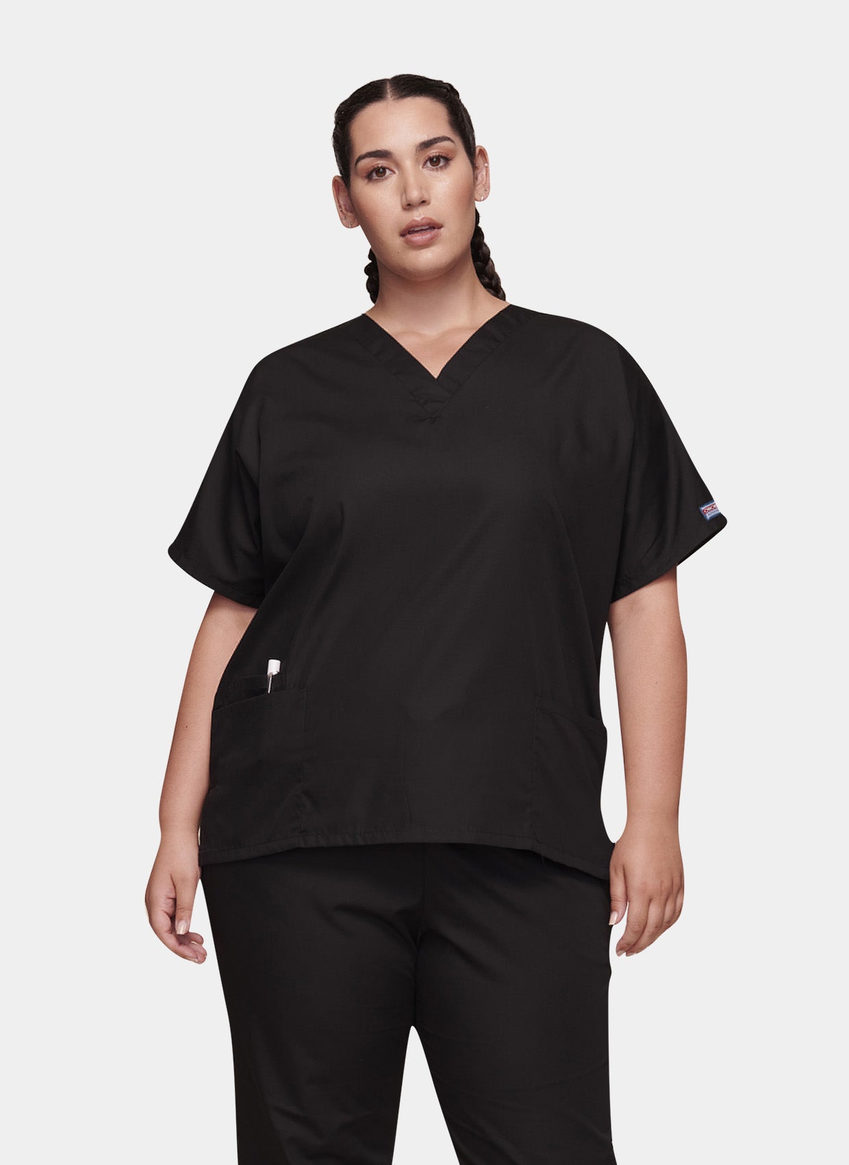 Blouse médicale unisexe Cherokee Classique noir