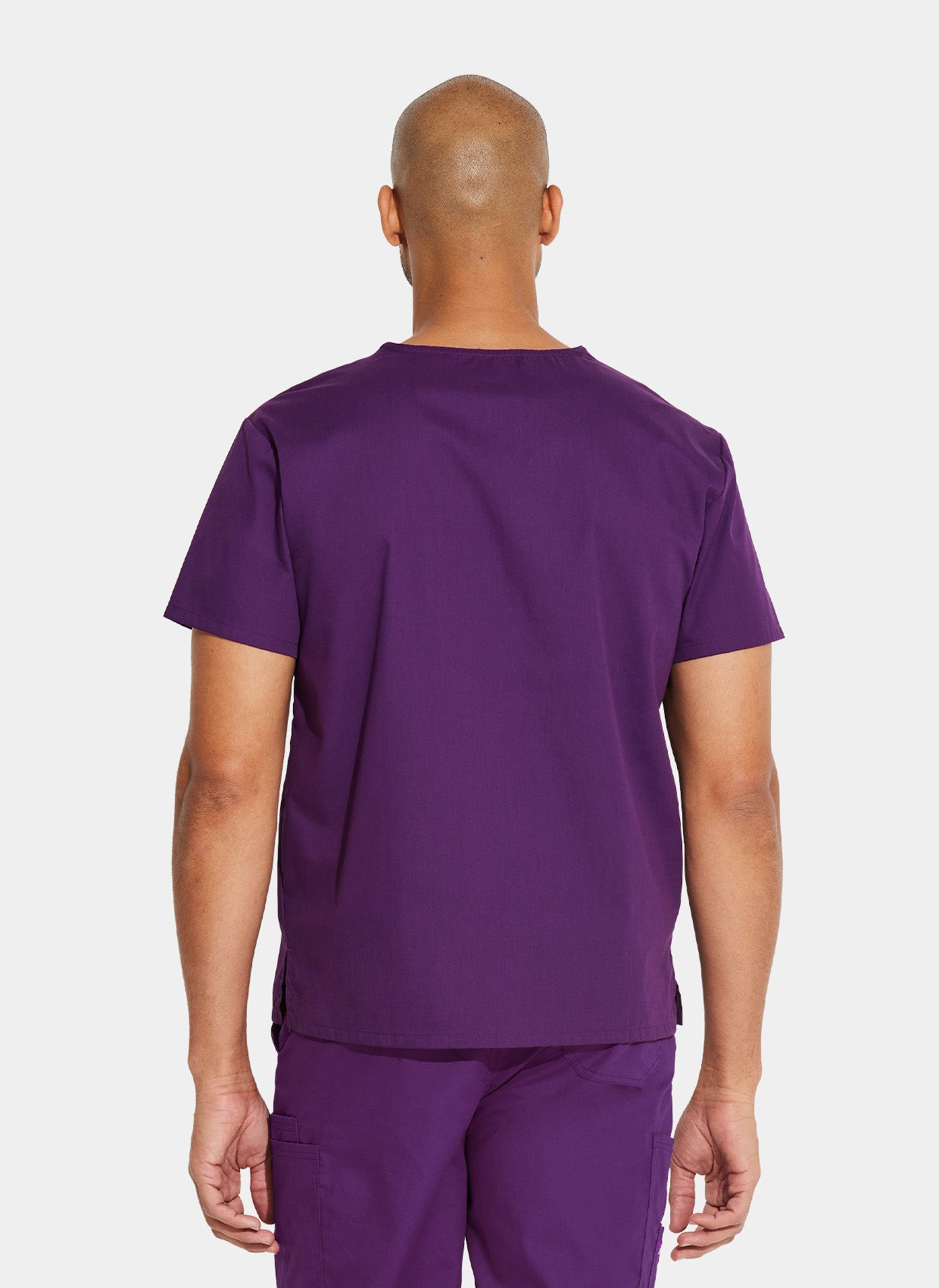 Blouse médicale unisexe Dickies EDS col en V aubergine