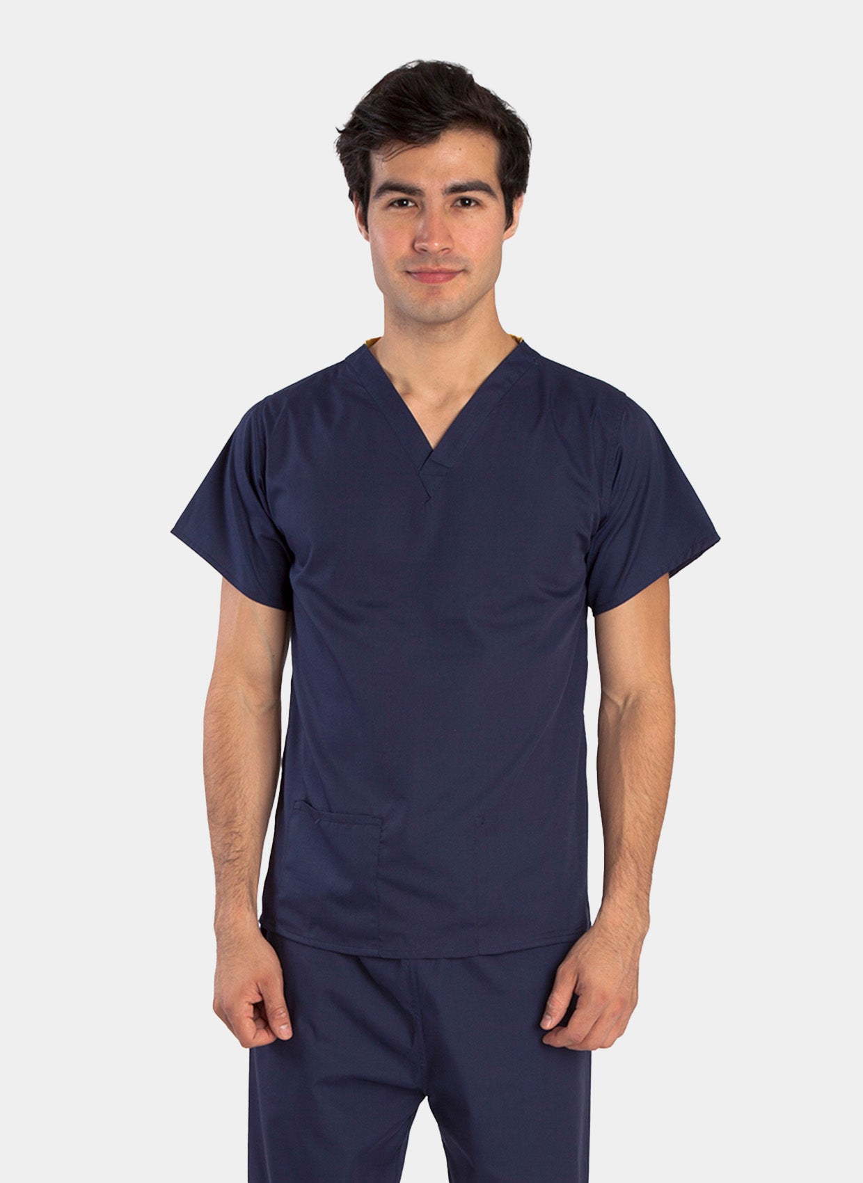 Blouse médicale unisexe et réversible bleu marine