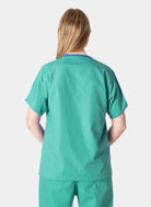 Blouse médicale unisexe et réversible bleu vert dos