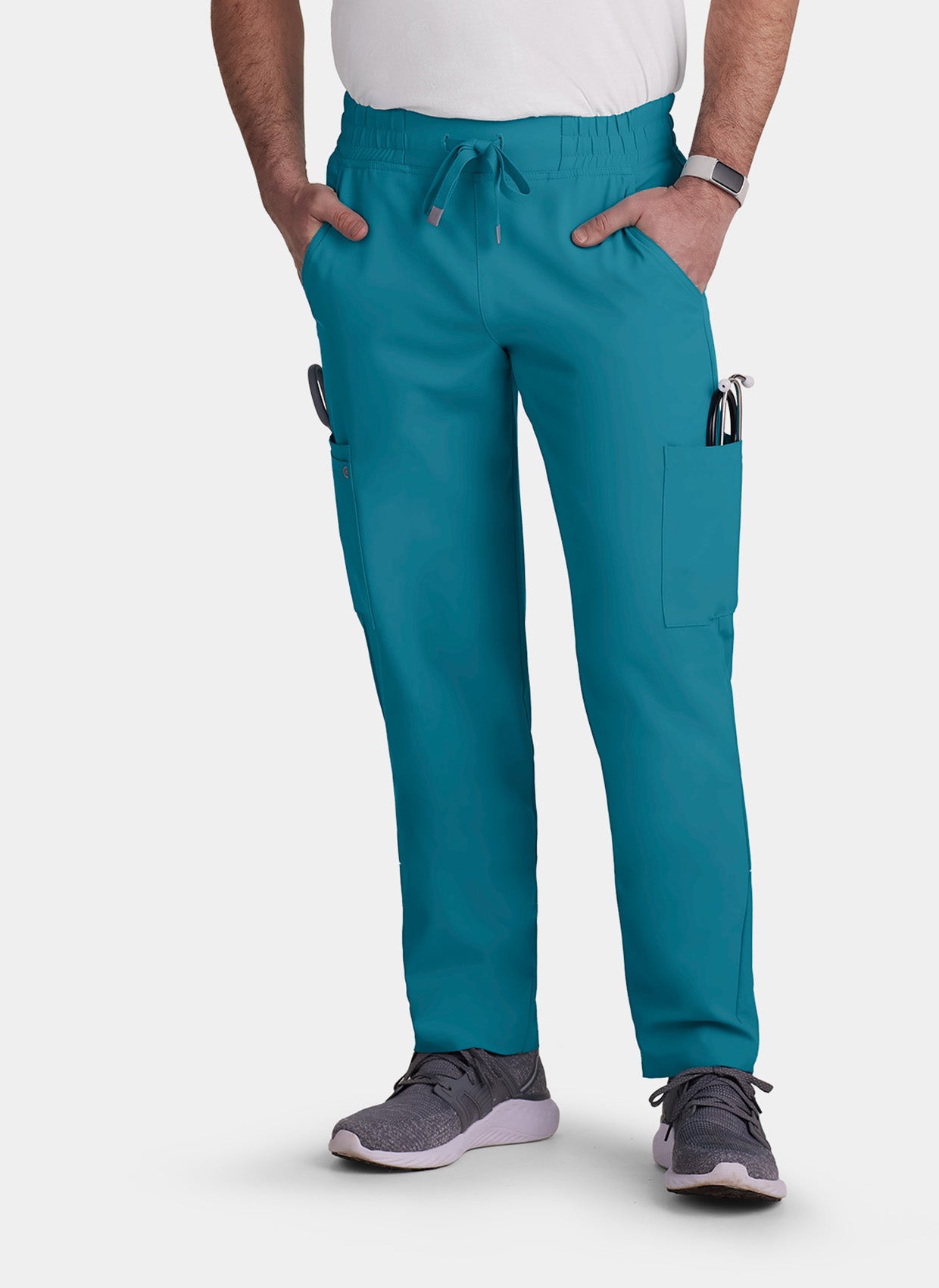 Pantalon médical Cargo homme Koi Cureology Neuro - Bleu canard