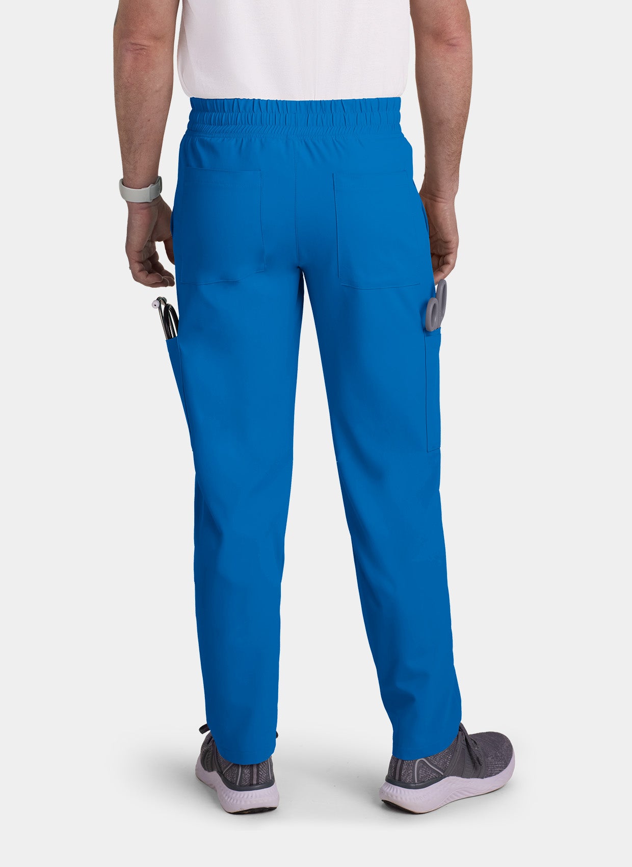 Pantalon médical Cargo homme Koi Cureology Neuro - Bleu roi - dos