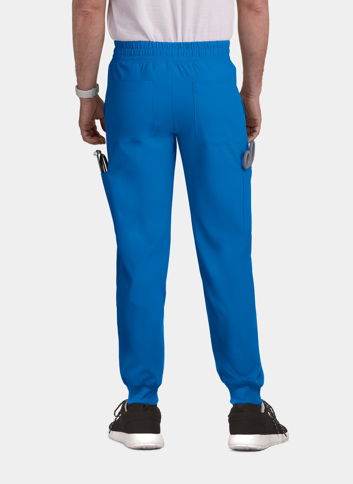 Pantalon médical Joggers homme Koi Cureology Connective - Bleu roi - dos