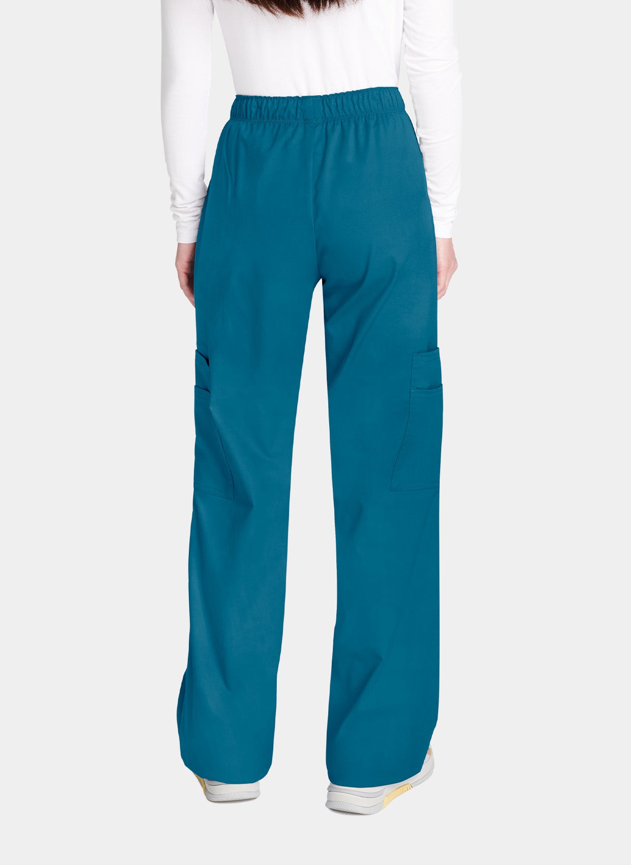 Pantalon médical Unisexe Cherokee Core Stretch taille mi-haute bleu caraibes dos