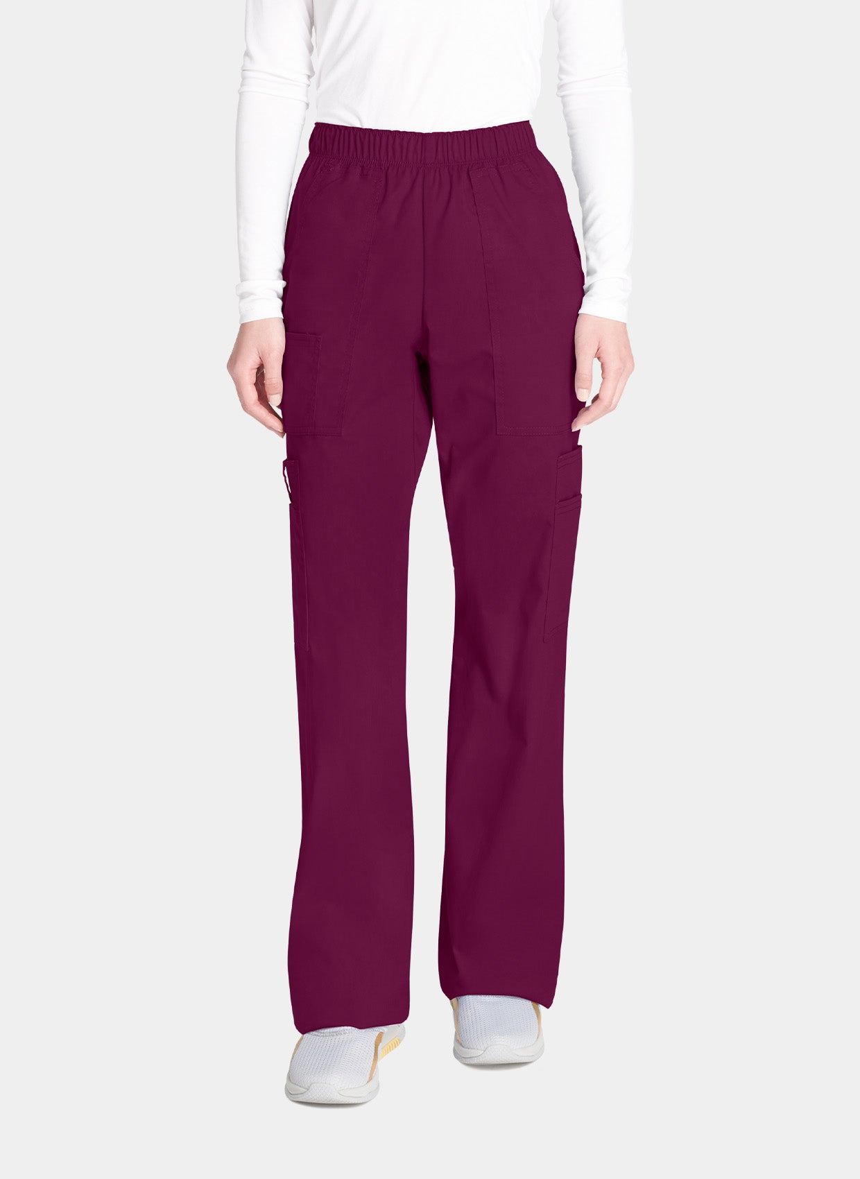 Pantalon médical Unisexe Cherokee Core Stretch taille mi-haute bordeaux