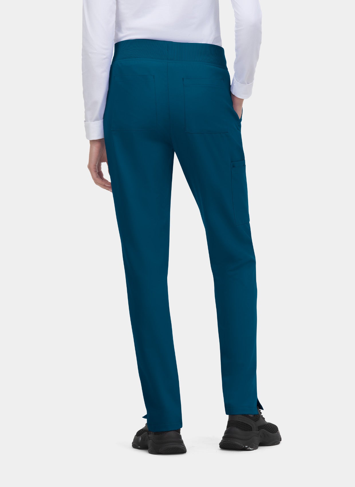 Pantalon médical femme Koi Cureology Atria bleu caraibes dos