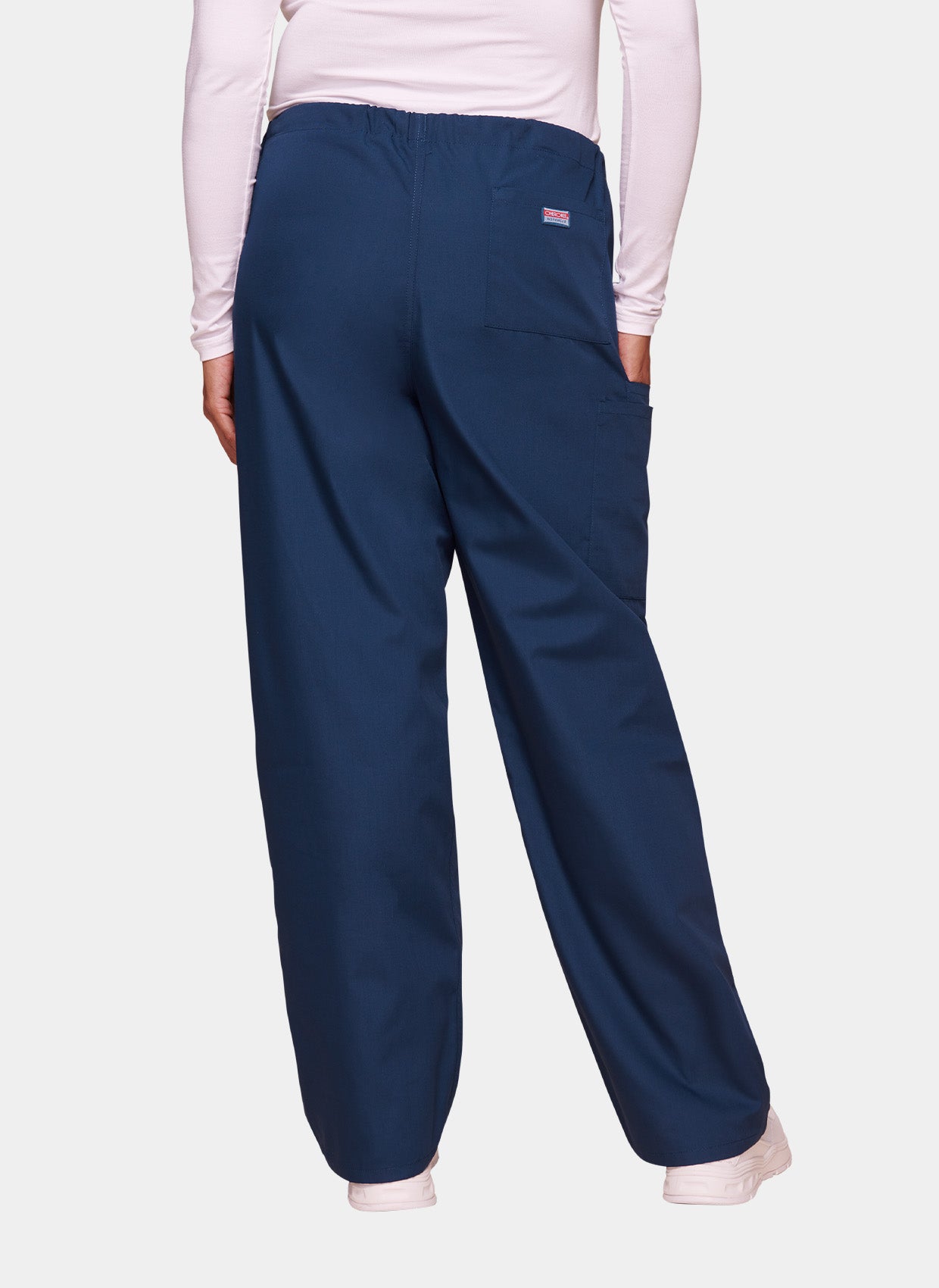 Pantalon médical unisexe Cherokee à cordon Bleu marine dos