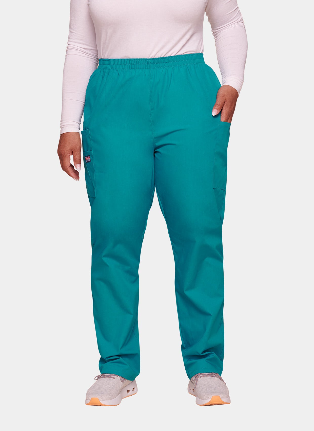 Pantalon médical unisexe Cherokee avec élastique Bleu canard