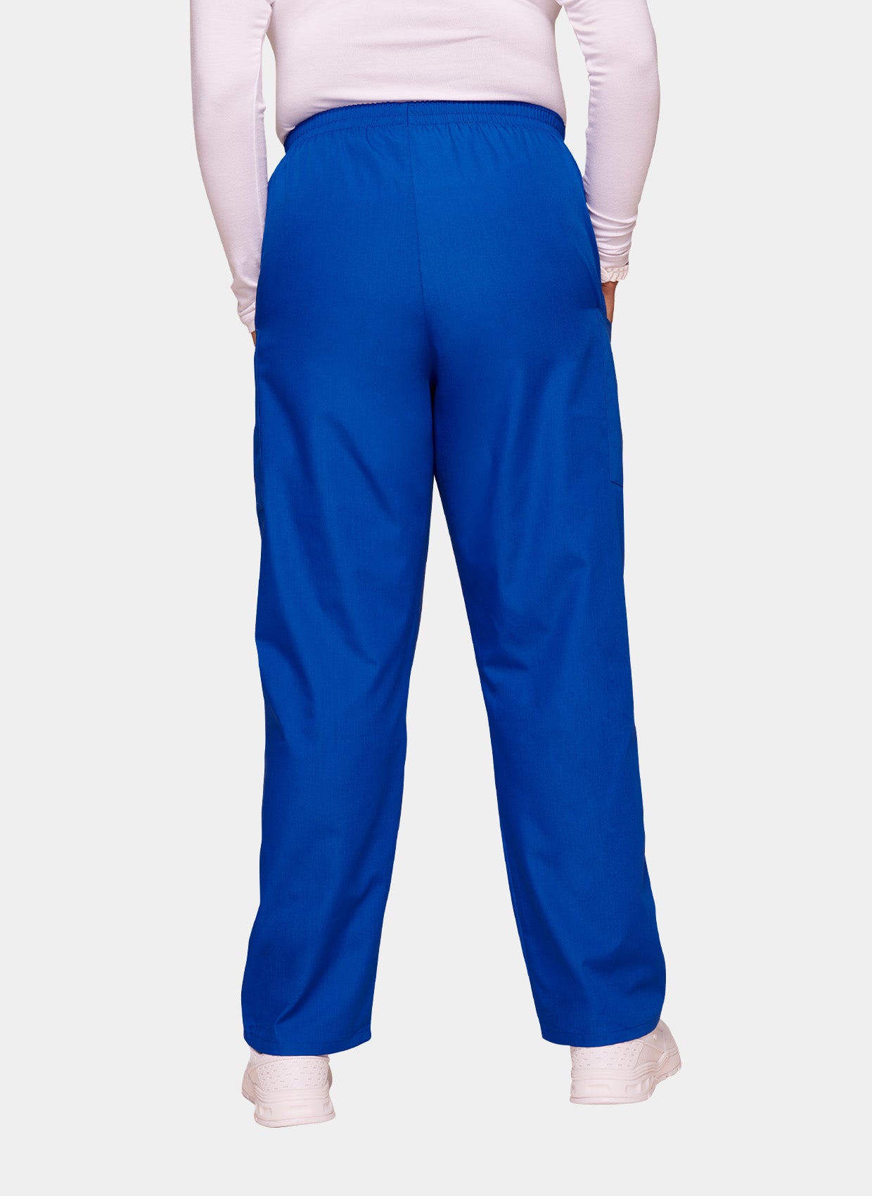 Pantalon médical unisexe Cherokee avec élastique Bleu roi dos