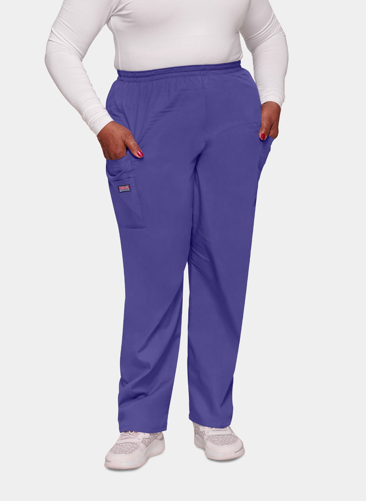 Pantalon médical unisexe Cherokee avec élastique Raisin