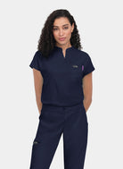 Blouse médicale femme Koi Basics Ari - Bleu marine