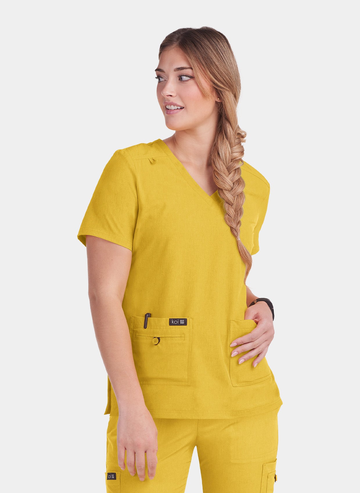 Blouse médicale femme Koi Basics Becca - Mangue Chinée