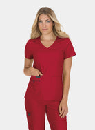 Blouse médicale femme Koi Basics Becca - Rubis