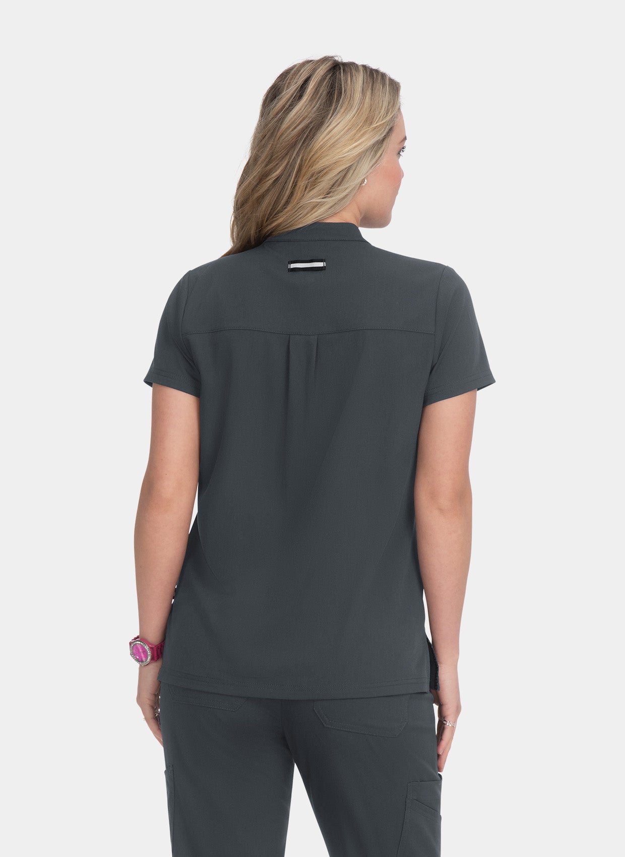 Blouse médicale femme Koi Next Gen Motivation Dos - Anthracite