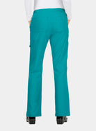 Pantalon médical femme Koi Basics Holly Dos - Bleu canard