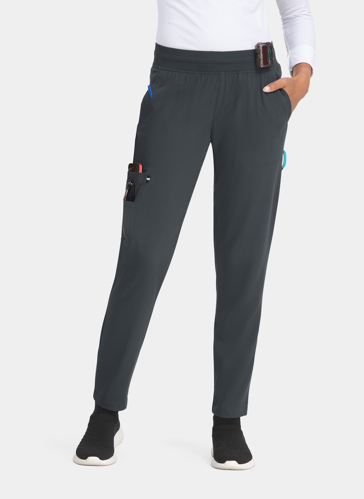 Pantalon médical femme Koi Next Gen Elégante au quotidien - Anthracite