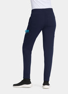 Pantalon médical femme Koi Next Gen Elégante au quotidien Dos - Bleu marine