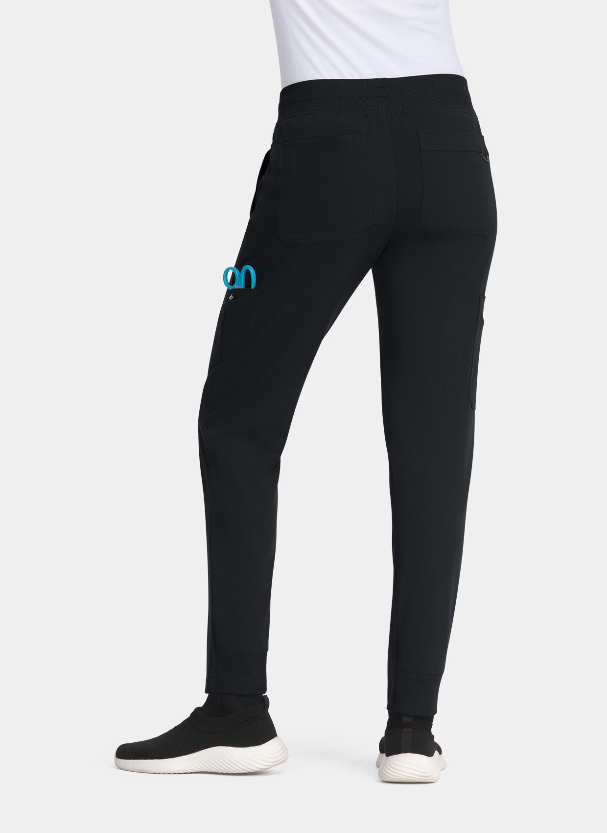 Pantalon médical femme Koi Next Gen Elégante au quotidien Dos - Noir