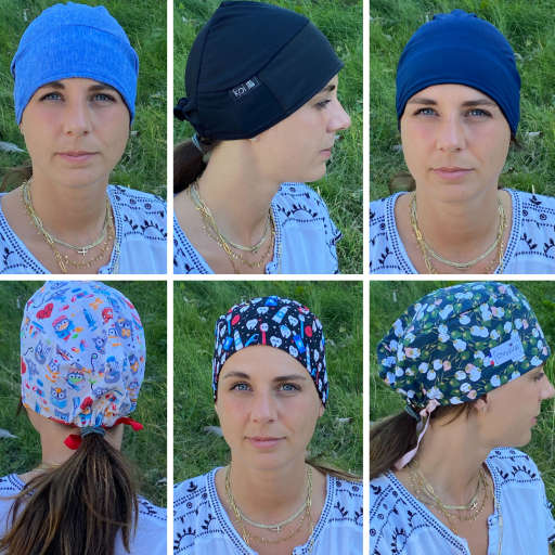 Chapeau de travail protecteur réutilisable de couleur solide pour les  médecins et les infirmières bleu
